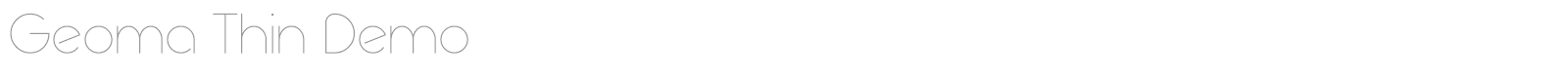 Geoma font preview